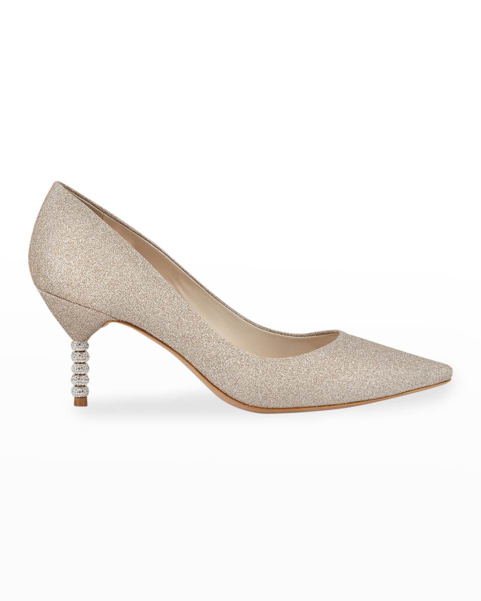 Coco Glitter Crystal-Heel Pumps
